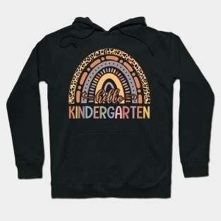 Hello Kindergarten Leopard Rainbow Back To School Hoodie